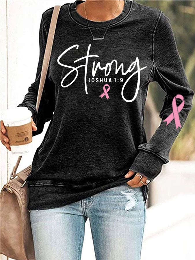 Breast Cancer Women's Casual Printed  Hoodie