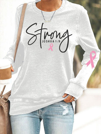 Breast Cancer Women's Casual Printed  Hoodie