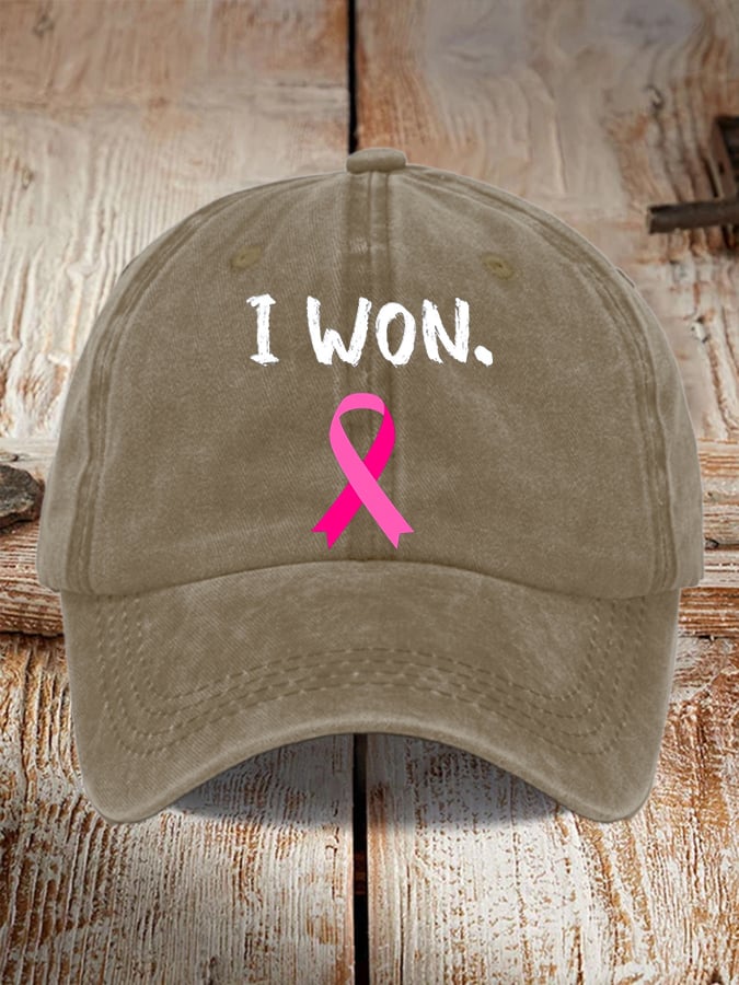 Breast Cancer Survivor Printed Casual Baseball Cap