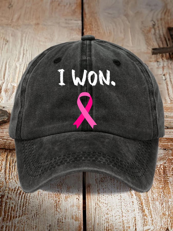 Breast Cancer Survivor Printed Casual Baseball Cap