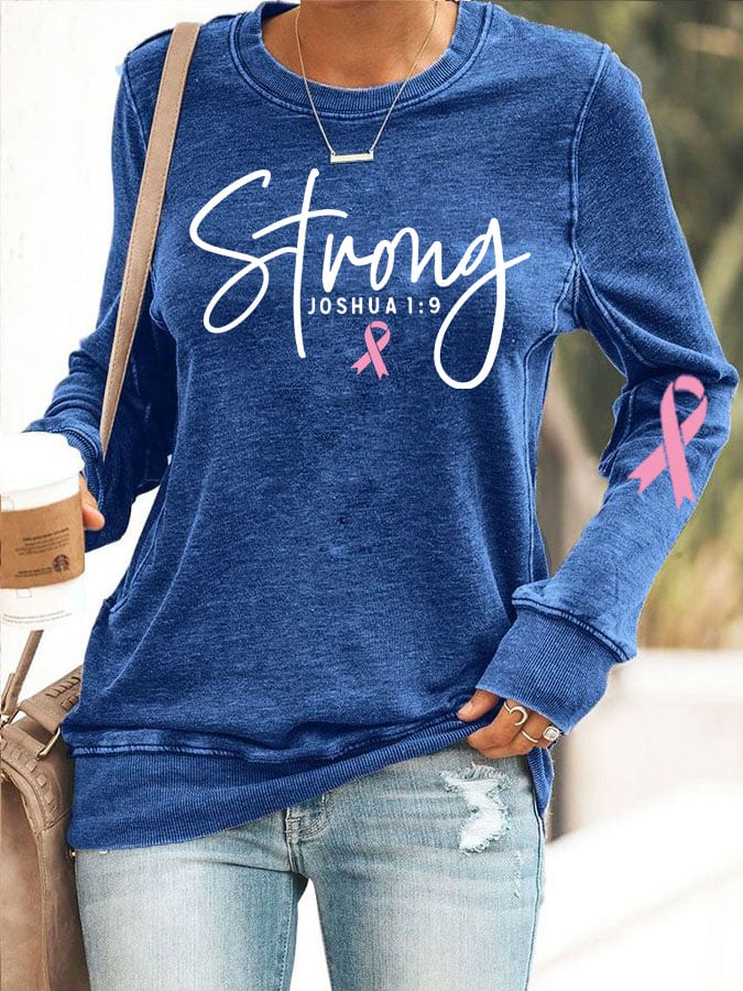 Breast Cancer Women's Casual Printed  Hoodie